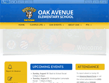 Tablet Screenshot of oakschool.org